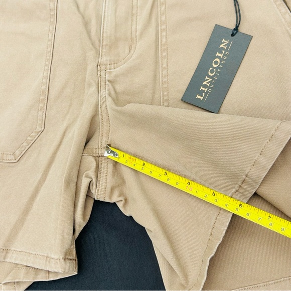 Lincoln Outfitters Women Workwear Shorts/Mid Rise/6” Inseam/Medium (8-10)/ Tan - Picture 5 of 11